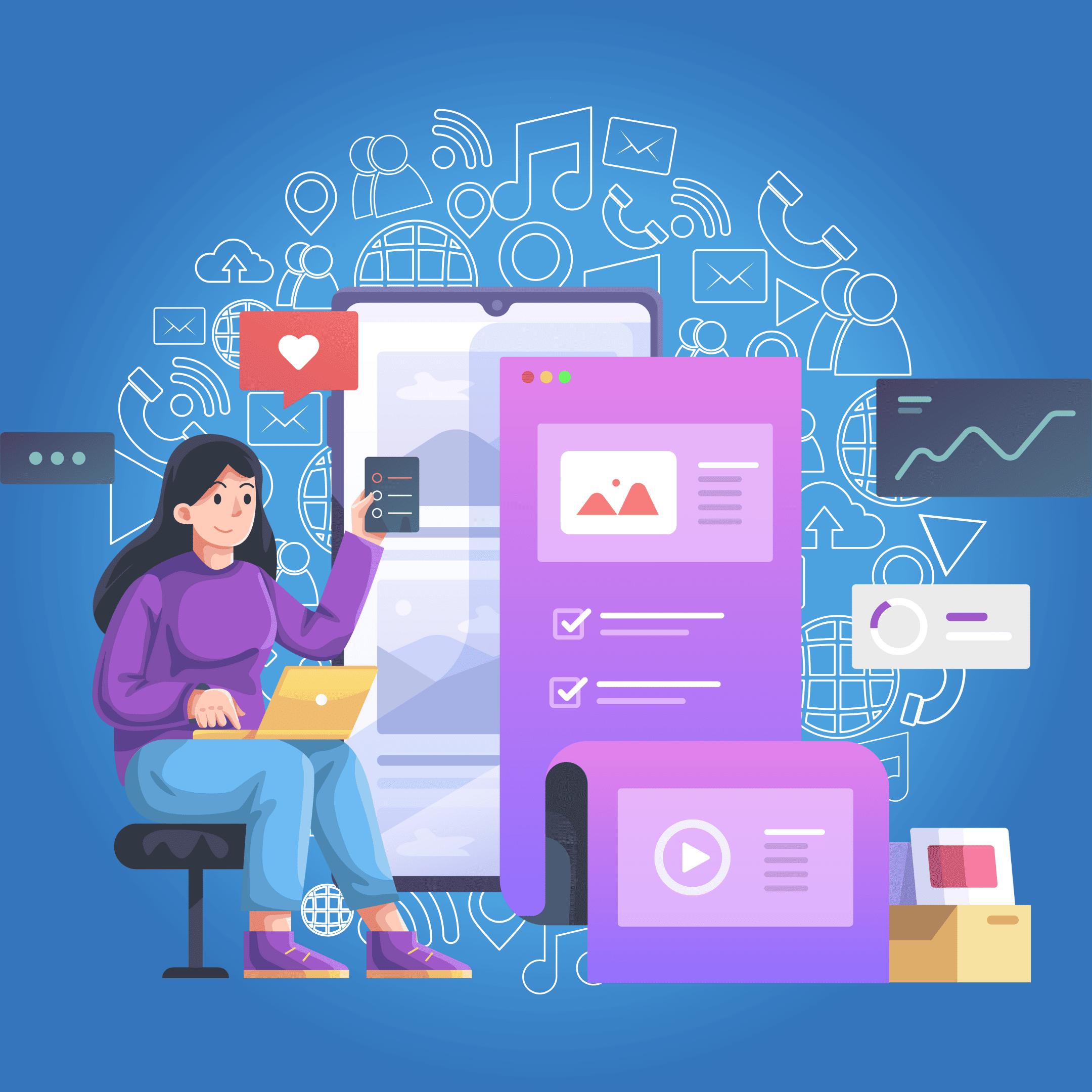 social-media-posts-design Service - Web N Mob